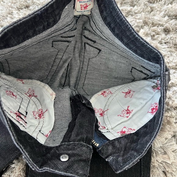 True Religion Skinny Jeans – Size 24 – Black w/ Swarovski Rhinestones – NWOT - Picture 9 of 11